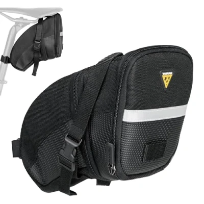 Imagen de Topeak Wedge Pack Aero cuña con Correas, Hombre, Negro, L