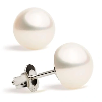Imagen de Pendientes de Perlas Cultivadas Agua Dulce Para Mujer y Niña SECRET &amp; YOU Plata Ley 925 en 10 tamaños, 4 mm a 13