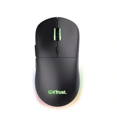 Imagen de Trust Gaming GXT 927 Redex+ Ratón Inalámbrico 25K dpi 2.4GHz Batería de 94h, Interruptores Kailh, 6 Botones Programables, Recargable RGB PC Portátil Windows Negro