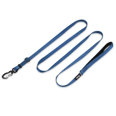 Imagen de Correa de Longitud Ajustable con Nylon Duradero y manija Forrada Neopreno súper Suave para Perros Uso Diario Caminar Entrenamiento Profesional (Ajustable Pequeño S, Azul clásico)
