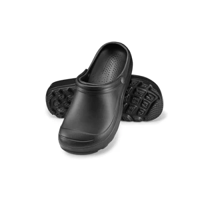 Imagen de ESTRO Zuecos Hombre Verano Jardín Zapatillas Casa Suecos Ligero Sanitarios F08 (41 EU, Negro)