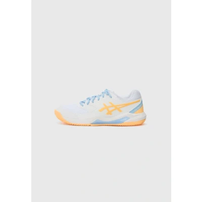 Imagen de Asics GEL Dedicate 8 Zapatillas de pádel, Mujer, Talla: 43.5, White/orange glow Tela/tejido sintético