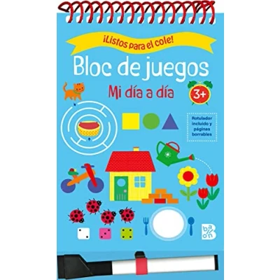 Imagen de LISTOS PARA EL COLE BLOC DE JUEGOS MI DIA A +3
