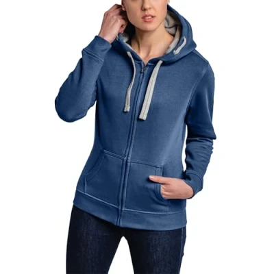 Imagen de HRM Chaqueta F Sudadera con Capucha, Denim, S para Mujer