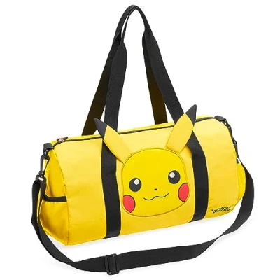 Imagen de Pokemon Bolsa Deporte Niño Niña Piscina Viaje Fin de Semana Playa Futbol Gym Merchandising Oficial Pikachu (Amarillo 3D Orejas)