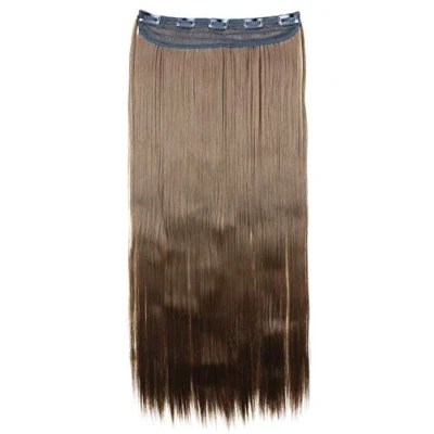 Imagen de CAISHA 70cm Clip in Extensions Extensión De Cabello Postizo Liso Marrón C62