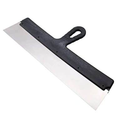 Imagen de espátula masilla ancha 450mm, para enlucir, encintar pladur de acero inoxidable, flexible raspador papel tapiz, Herramienta eliminación y pintura (1 pieza)