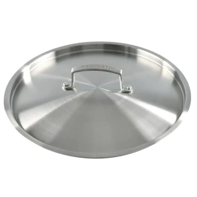 Imagen de KAMBERG 008285 Tapa de acero inoxidable 18/10 cepillado, sin PFAS Todos los fuegos incluyendo inducción y horno 0008285