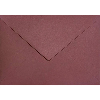 Imagen de Netuno 100 sobres burdeos DIN C6, 114 x 162 mm, 120 g, reciclados, de colores, papel ecológico para invitaciones boda, elegantes
