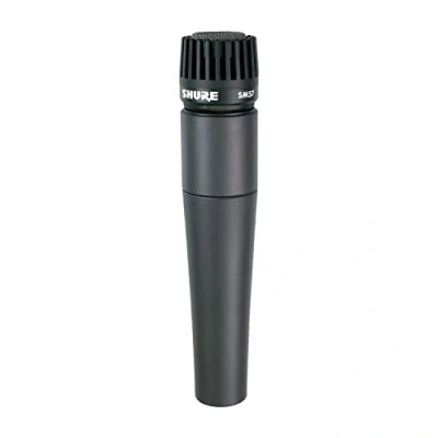 Imagen de Shure SM57 micrófono de Instrumento dinámico cardioide con Soporte Choque neumático, Clip A25D, Bolsa Almacenamiento, Conector XLR 3 Pines, sin Cable Incluido (SM57 LCE)