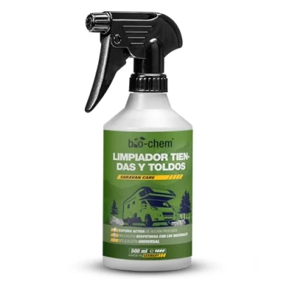 Imagen de bio chem Limpiador para toldos, capotas y techos de Tiendas 500 ml Producto el Lavado caravanas, Coches Textil Respetuoso con Medio Ambiente