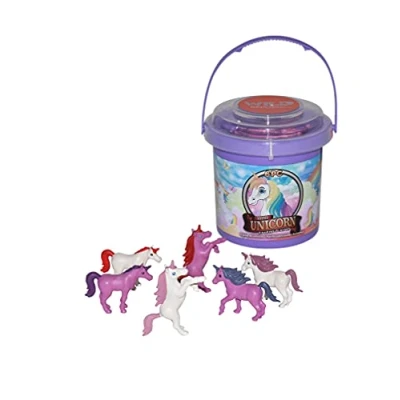 Imagen de Wild Republic Figuras de Juego Unicornios, pequeño, Cubo Adventure Bucket Mini, 10 cm, 6 Piezas, Multicolor (23149) , color/modelo surtido