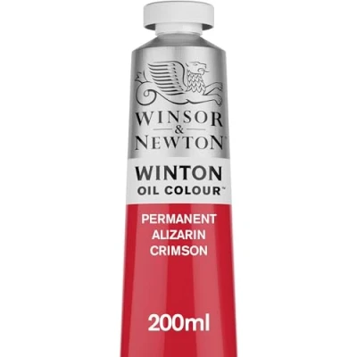 Imagen de Winsor &amp; Newton Winton Tubo de Pintura al Óleo, 200 ML, Rojo (Carmesí Alizarina Permanente)