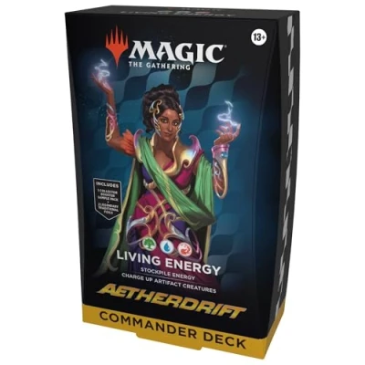Imagen de Mazo de Commander Aetherdrift, Magic: The Gathering Energía viviente (Versión en Inglés)