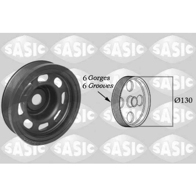 Imagen de SASIC 2150075 Polea de Cigüeñal SEAT: Leon III Hatchback, ST, VOLKSWAGEN: Golf 7, 7 Variant, AUDI: A3 Sportback