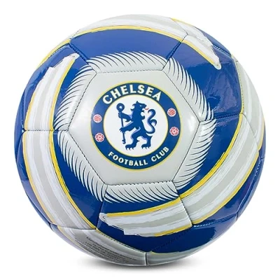 Imagen de Hy Pro Balón de fútbol con Licencia Oficial del Chelsea F.C. Cyclone Talla 5, Azul, Entrenamiento, Partido, mercancía, Coleccionable para niños y Adultos, Azul