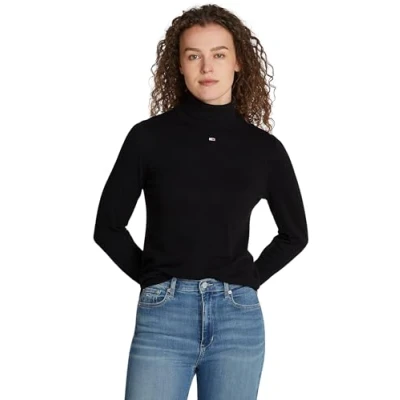 Imagen de Tommy Jeans Essential Sweater Jersey de punto, Mujer, Talla: Medium, Black