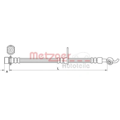 Imagen de METZGER 4110985 Latiguillos de Freno 332 TOYOTA: Avensis III Berlina, Familiar