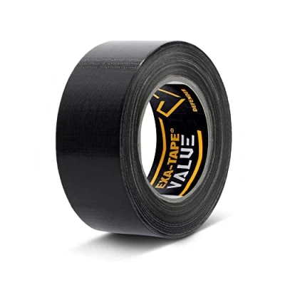 Imagen de Defender EXA TAPE VALUE B 50 Cinta adhesiva de tela, color negro brillante, mm x m