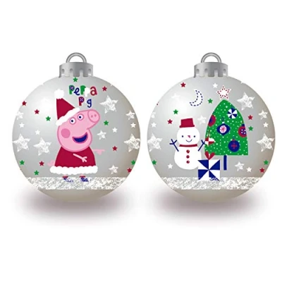 Imagen de ARDITEX PP14020 Pack de 10 Bolas árbol Navidad diámetro 6cm. EONE Peppa Pig