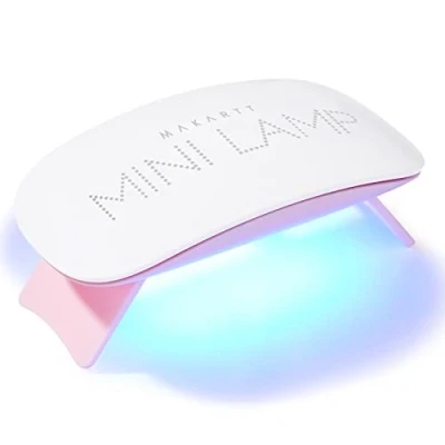 Imagen de Makartt Mini lámpara de uñas LED, secador 6 W lámparas UV, curado con temporizador 60 s USB para esmalte gel, llevar conveniente LED gel viaje