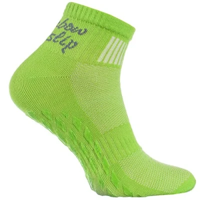 Imagen de Rainbow Socks Hombre Mujer Deporte Calcetines Antideslizantes ABS de Algodón 1 Par Verde Talla 36 38
