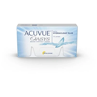 Imagen de ACUVUE OASYS with HYDRACLEAR PLUS lentes de reemplazo cada 2 semanas protección UV, 1.25 dioptrias, BC 8.4, DIA 14.00, 12