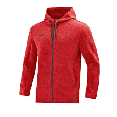 Imagen de JAKO Chaqueta con capucha para hombre Premium Basics, Hombre, capucha, 6829, Rojo jaspeado., extra large
