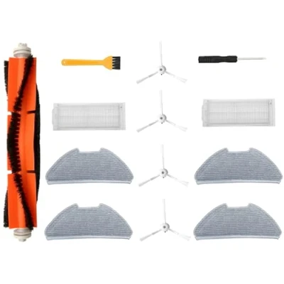 Imagen de Accesorios para Xiaomi Mi Robot Vacuum Mop 2 Pro/Mop Lite/MJST1SHW/MJSTL/MJST1S. 1 Cepillo Principal, cepillos Laterales, filtros, toallitas, Destornillador, de Limpieza