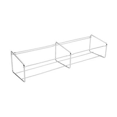 Imagen de Soporte de acero inoxidable Vogue para cubetas comida, 15 x 68 18 cm