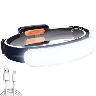 Imagen de LETOUR Linterna Frontal LED Recargable,3 Modos Recargable Alta Potencia, Cabeza, Luz Cabeza Frontales para Camping, Ciclismo, Senderismo, Pesca.