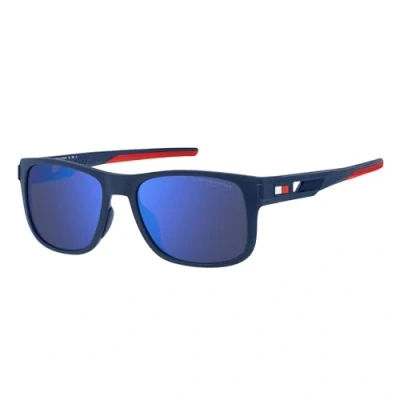 Imagen de Tommy Hilfiger Hombre TH 1913/S FLL/ZS Gafas de sol Plástico Azul / opaco Cuadrada Espejo