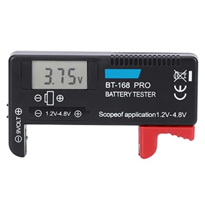 Imagen de Comprobador de batería, BT 168 PRO batería digital LCD 1,2 V 4,8 para pilas pequeñas Botón
