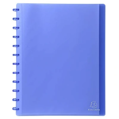Imagen de Exacompta 86362E Carpeta de 30 fundas con anillas, A4, color azul