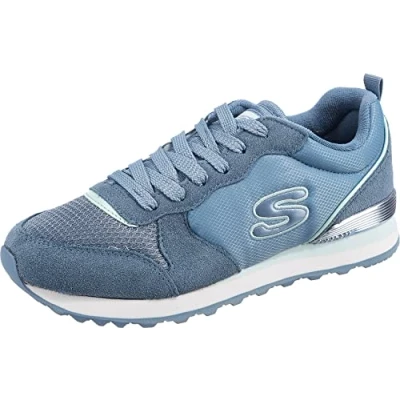 Imagen de Skechers OG 85 STEP N FLY, Zapatillas para Mujer, Slate Suede/Mesh/Duraleather/Light Blue Trim, 39 EU