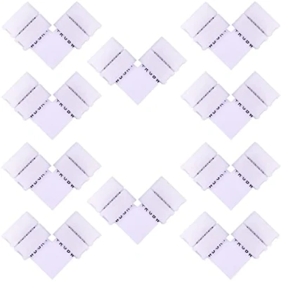 Imagen de LitaElek 10pcs Conector Esquina Tira LED 5 Pin Forma L Cinta RGBW Adaptador Banda Pines Rápido de Ángulo Recto Strip para SMD 5050 10mm Ancho