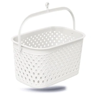 Imagen de Kerafactum cesta de grapas para pinzas la ropa colgar almacenamiento Copas Color blanco