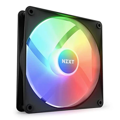 Imagen de NZXT F140 RGB Core RF C14SF B1 Ventilador de 140 mm montado en hub 8 ledes controlables individualmente Presión estática alta y flujo aire Funcionamiento silencioso Negro
