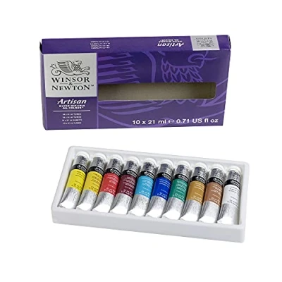 Imagen de Winsor &amp; Newton óleo al agua Artisan Set de mezclable con 10 tubos 21ml, colores surtidos
