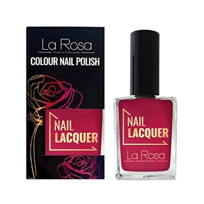 Imagen de LaRosa Esmalte de Uñas Color Enérgico con Correcta Cobertura Fórmula Duradera Buena Consistencia Fácil Aplicación Pincel Bien Formado Frambuesa 15 ml