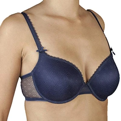Imagen de Selene MARGARI Sujetador con Aros, Azul (Azul Azul), 90 (Tamaño del Fabricante:B.90) para Mujer