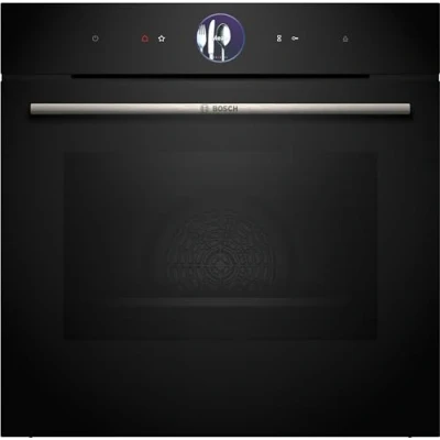 Imagen de Horno a vapor Bosch HRG7361B1, Convencional, limpieza por agua, 71 l, Calor uniforme 4D, asistente EasyClean®, 60 cm, Negro