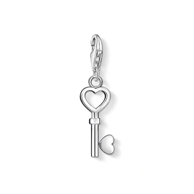 Imagen de Thomas Sabo charm Club Colgante para mujer en forma de llave con corazón, plata ley 925, 0888 001 12