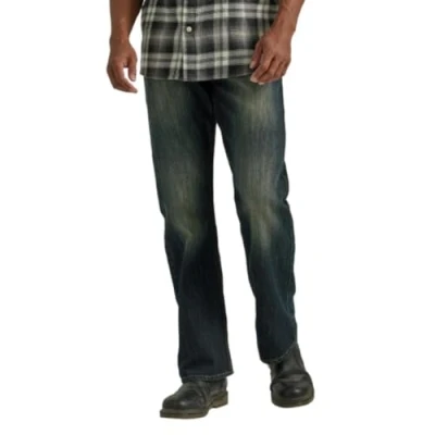 Imagen de Wrangler Authentics Jeans de Corte Relajado para Hombre con Bota, Azul/Negro Elástico, 31W/30L