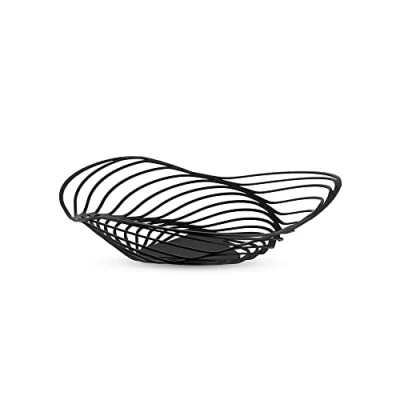 Imagen de Alessi Trinity ACO03 B Frutero de Diseño, en Acero Coloreado con Resina Epoxi, Grande, Negro