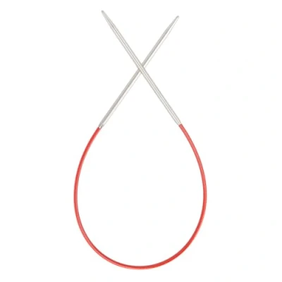 Imagen de ChiaoGoo Knit US 4 Aguja Circular, Acero Inoxidable, Silver, Red, 20 x 7 1 cm