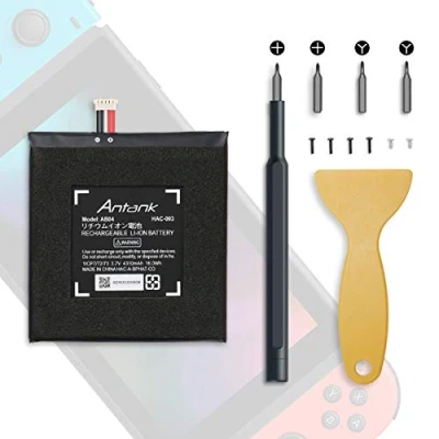 Imagen de Batería HAC 003 de Repuesto Antank para Consola Juegos [2017] Nintendo Switch 001, 4310 mAh con Kit Herramientas Reparación Bricolaje