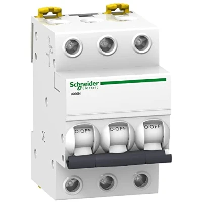 Imagen de Schneider Electric A9K17320 Interruptor Automático Magnetotérmico, Ik60N, 3P, 20A, Curva C