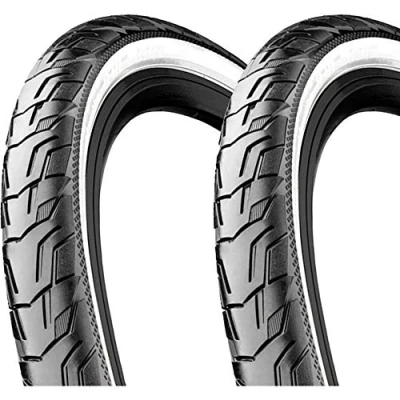 Imagen de Continental 42 622 Ride City Bicycle Tire, Unisex Adult, Black/White, 28&quot;, 700 x 42C (40C), 28 1.60