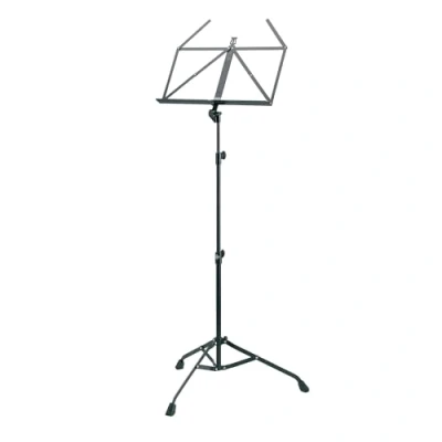 Imagen de K&amp;M 107 Atril color Negro extensible 67,5 147 cm base y soporte de metal plegable